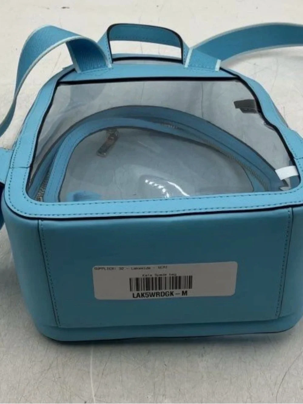 kate spade light blue clear crossbody bag nwot